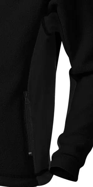 Dětská fleecová bunda kontrastní - Tmavé kontrastní detaily