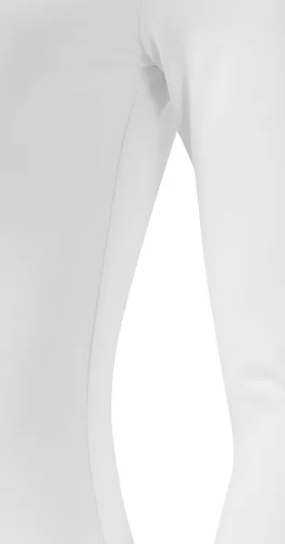 Dámské triko s dlouhými rukávy a hlubším výstřihem - Střih s bočními švy