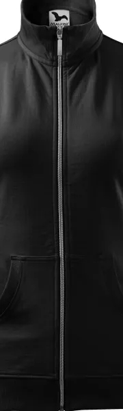 Dámská mikina bez kapuce - Kovový zip