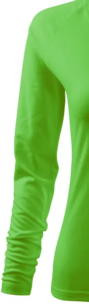 Dámské triko zúžené, V-výstřih - Dlouhé raglánové rukávy