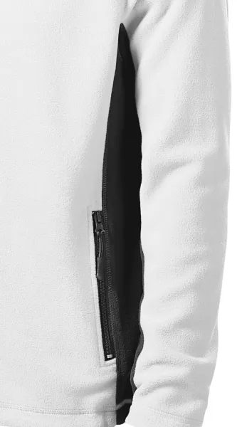 Pánská fleecová bunda kontrastní - Tmavé kontrastní detaily