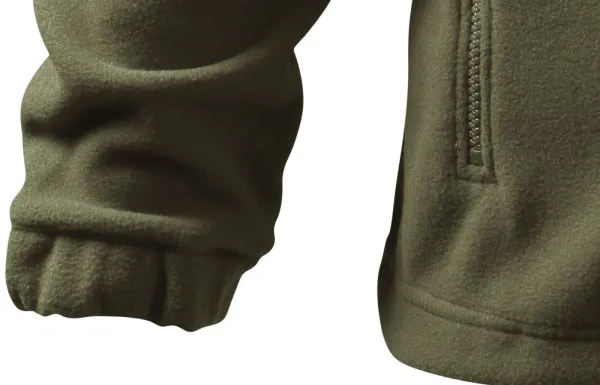 Pánska fleecová bunda - Dlouhé rukávy s pružným koncem