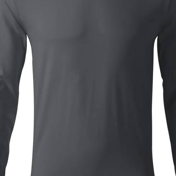Přiléhavé pánské tričko s dlouhým rukávem - Mírně projmutý střih