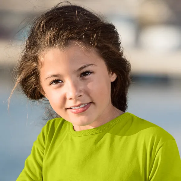 Dětské tričko s dlouhým rukávem - Klasický kulatý výstřih