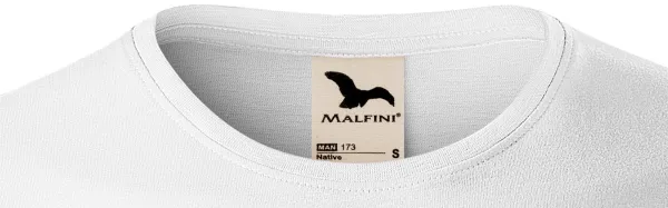 Pánské triko, strukturovaná organická bavlna - Klasický kulatý výstřih