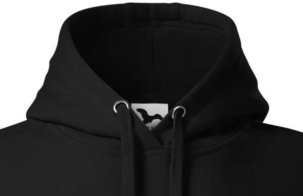 Dámská mikina bez zipu s kapucí - Kapuce se šňůrkami ke stažení