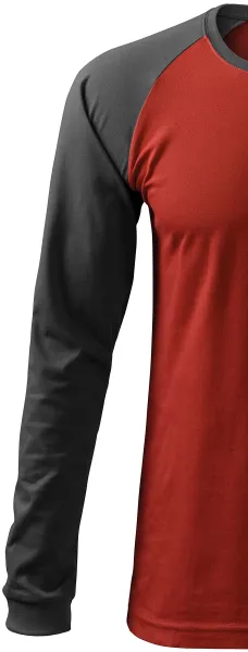 Pánské triko s dlouhým rukávem, kontrastní - Dlouhé raglánové rukávy