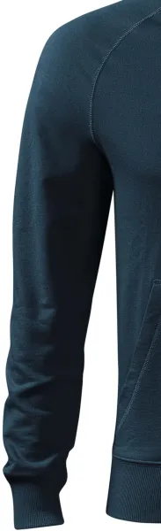 Pánská mikina kontrastní, s kapucí - Klasické dlouhé rukávy