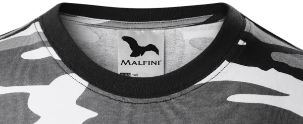 Dětské tričko maskáčové - Klasický kulatý výstřih