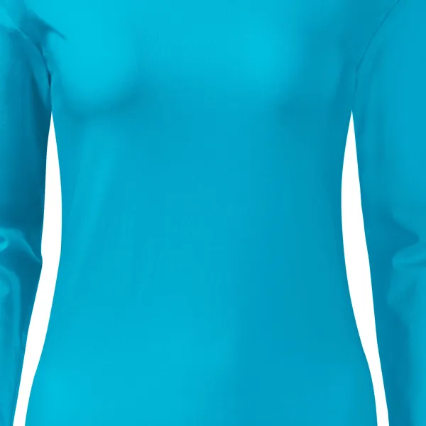 Dámské triko přiléhavé s dlouhým rukávem - Jemně zúžený střih