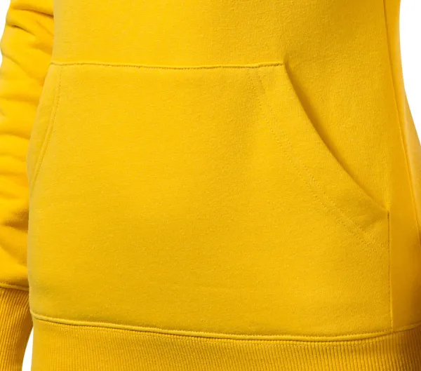 Dámská mikina bez zipu s kapucí - Kapsa ve stylu klokanky