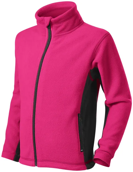 Dětská fleecová bunda kontrastní - Dětská fleecová bunda s kontrastními prvky