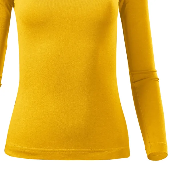Dámské triko s dlouhými rukávy - Mírně projmutý střih