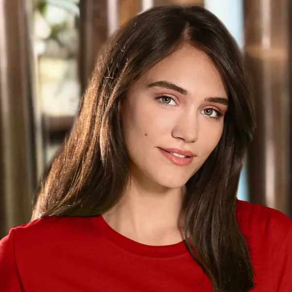 Dámské triko klasické - Klasický kulatý výstřih