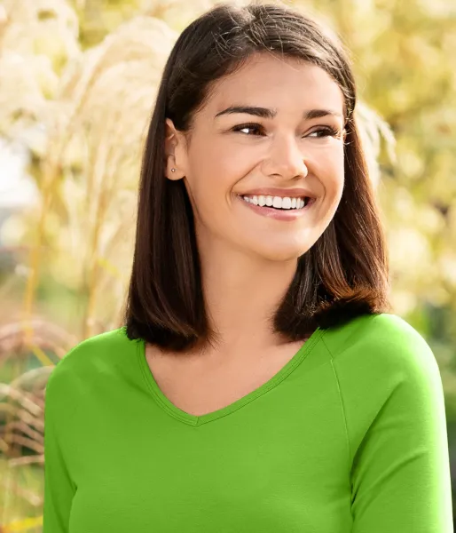 Dámské triko zúžené, V-výstřih - Hluboký výstřih do V