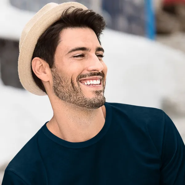 Pánské triko s dlouhým rukávem - Klasický kulatý výstřih