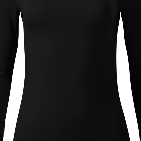 Dámské triko s dlouhými rukávy a hlubším výstřihem - Jemně zúžený střih