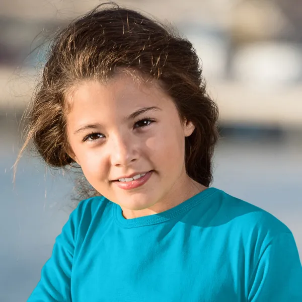 Dětské tričko s dlouhým rukávem - Klasický kulatý výstřih