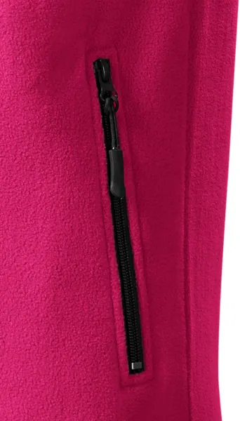 Fleecová vesta kontrastní - Praktické kapsy se zipem