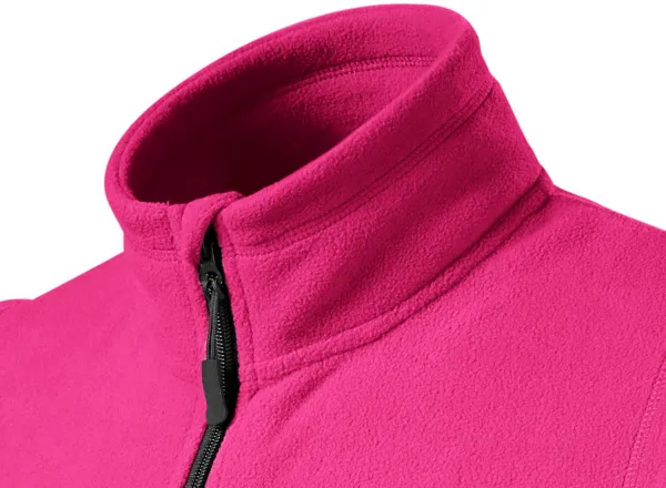 Fleecová vesta kontrastní - Zvednutý límec proti chladu na krku