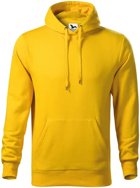 Pánská mikina bez zipu s kapucí - Volný střih s bočními švy