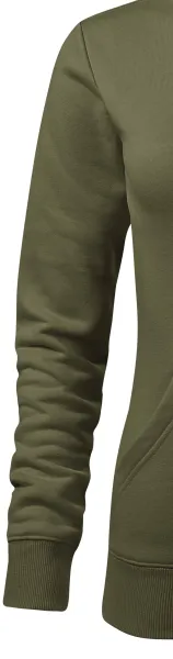 Dámská mikina bez zipu s kapucí - Klasické dlouhé rukávy
