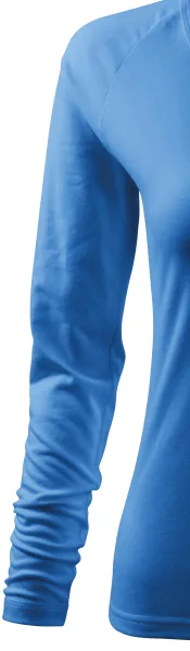 Dámské triko zúžené, V-výstřih - Dlouhé raglánové rukávy