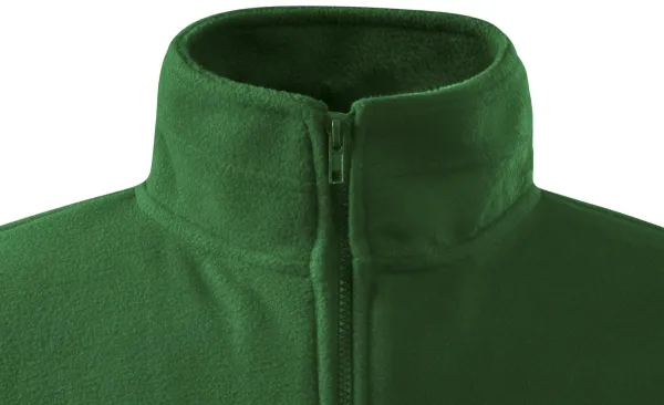 Pánska fleecová bunda - Zapínání na zip až ke bradě