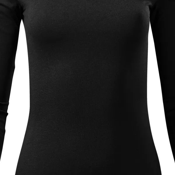 Dámské triko s dlouhými rukávy - Mírně projmutý střih