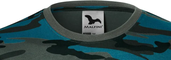 Tričko maskáčové - Klasický kulatý výstřih