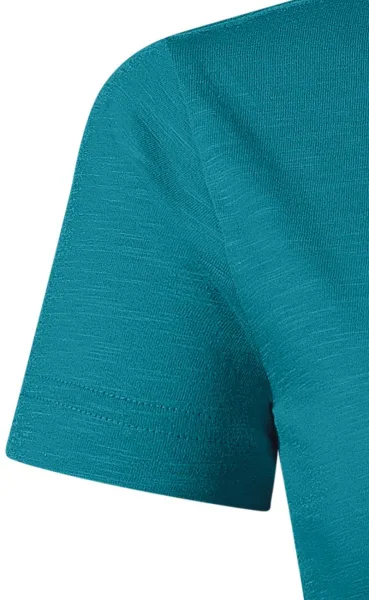 Dámské triko, strukturovaná organická bavlna - Klasické krátké rukávy