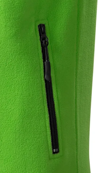 Fleecová vesta kontrastní - Praktické kapsy se zipem