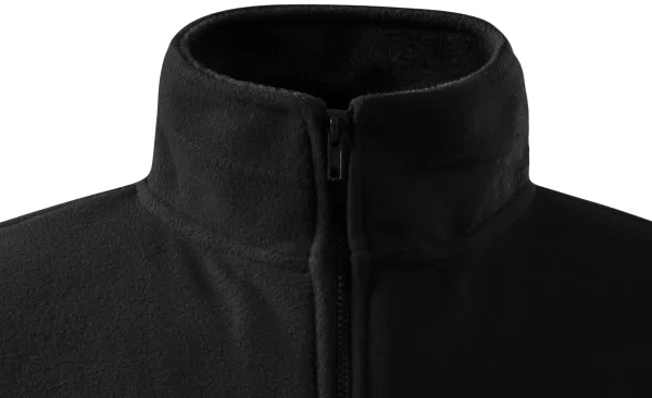 Pánska fleecová bunda - Zapínání na zip až ke bradě