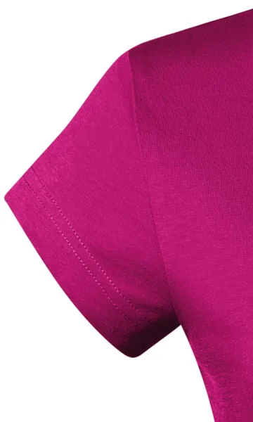 Dámské tričko s V-výstřihem zúžené - Velmi krátké rukávy