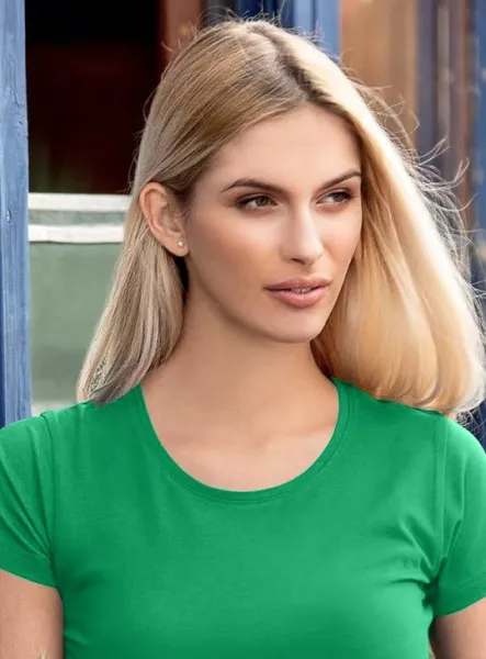 Dámské triko s velmi krátkým rukávem - Klasický kulatý výstřih