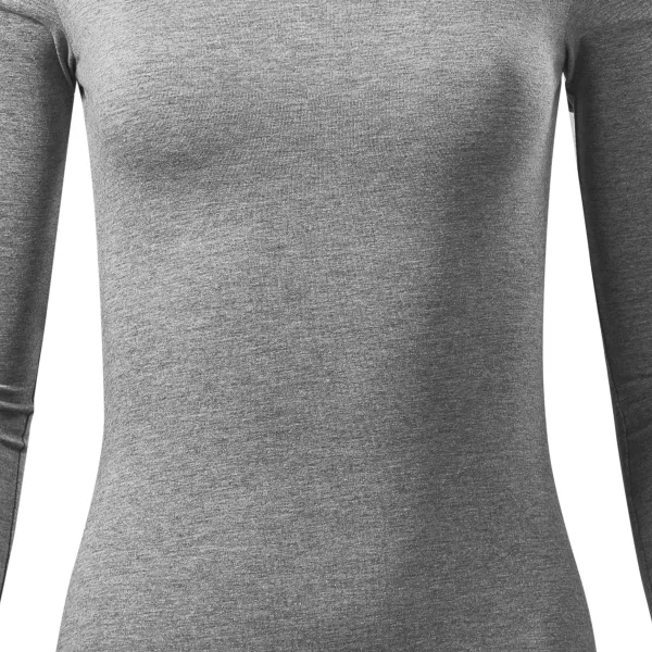 Dámské triko s dlouhými rukávy - Mírně projmutý střih