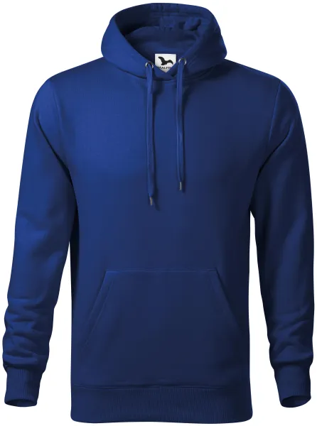 Pánská mikina bez zipu s kapucí - Volný střih s bočními švy