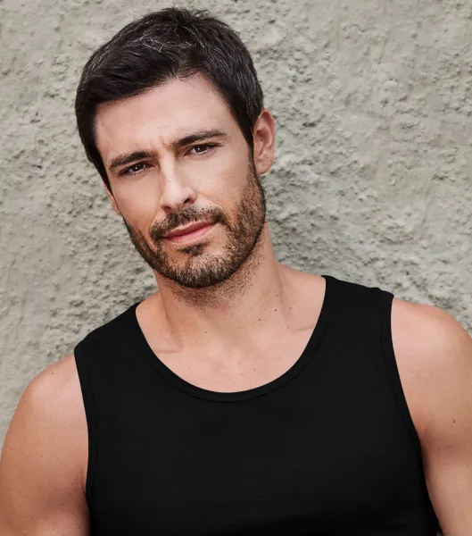 Pánské tílko - Klasický kulatý výstřih