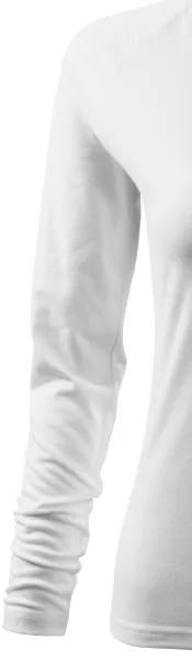 Dámské triko zúžené, V-výstřih - Dlouhé raglánové rukávy