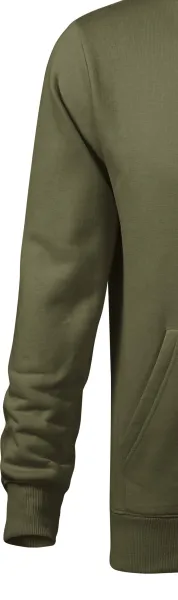 Pánská mikina bez zipu s kapucí - Klasické dlouhé rukávy