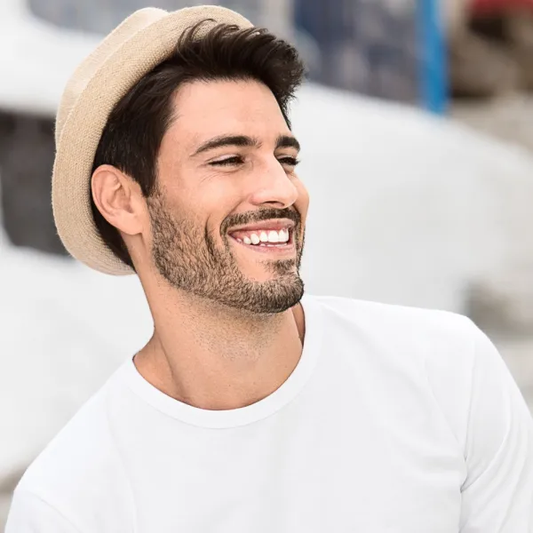 Pánské triko s dlouhým rukávem - Klasický kulatý výstřih