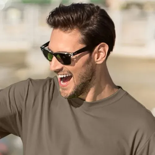 Pánské triko klasické - Klasický kulatý výstřih