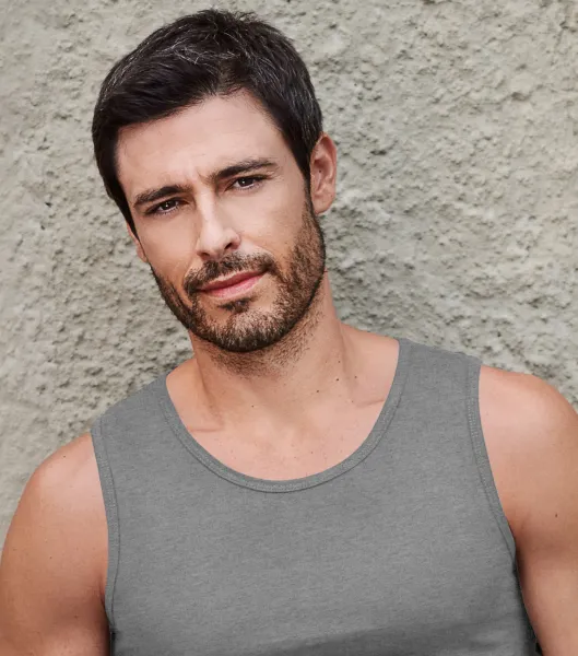 Pánské tílko - Klasický kulatý výstřih