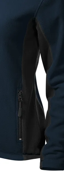 Dámská fleecová bunda kontrastní - Tmavé kontrastní detaily