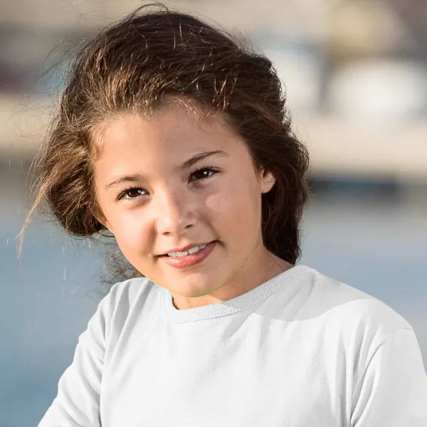 Dětské tričko s dlouhým rukávem - Klasický kulatý výstřih