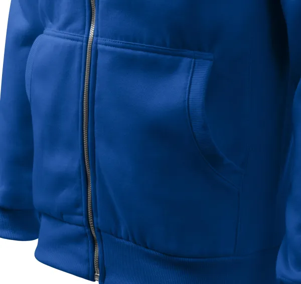 Pánská mikina jednoduchá bez kapuce - Kapsy ve stylu klokanky