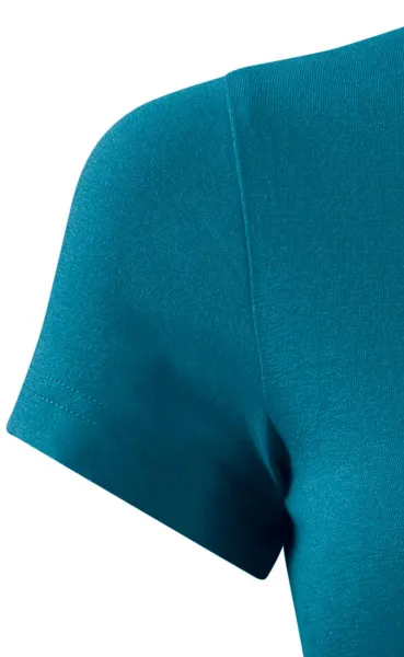 Dámské triko zúžené - Krátké přiléhavé rukávy