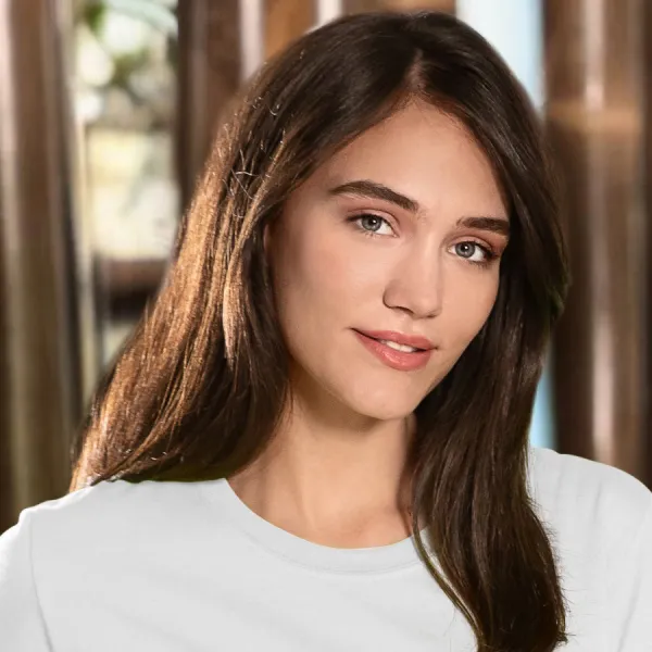 Dámské triko klasické - Klasický kulatý výstřih