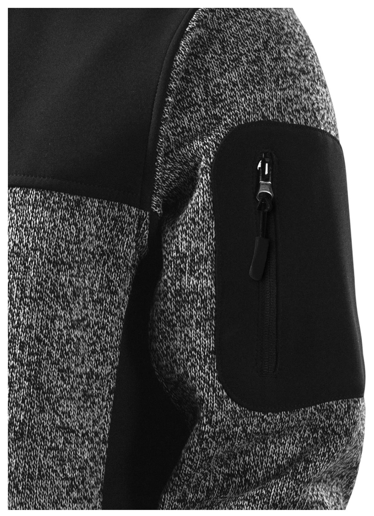 Pánská bunda volnočasová, knit gray, M