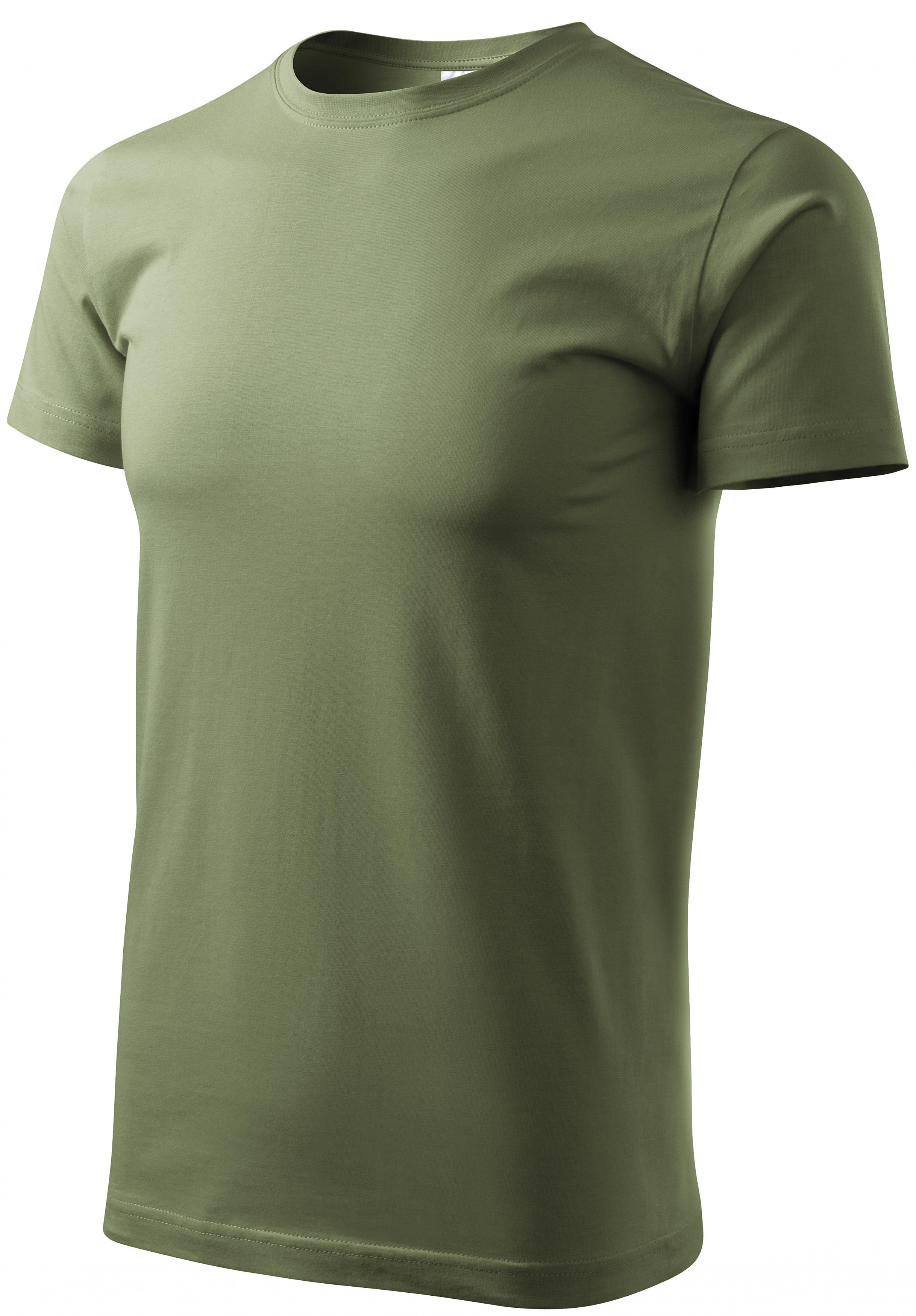 Levně Tričko vyšší gramáže unisex, khaki